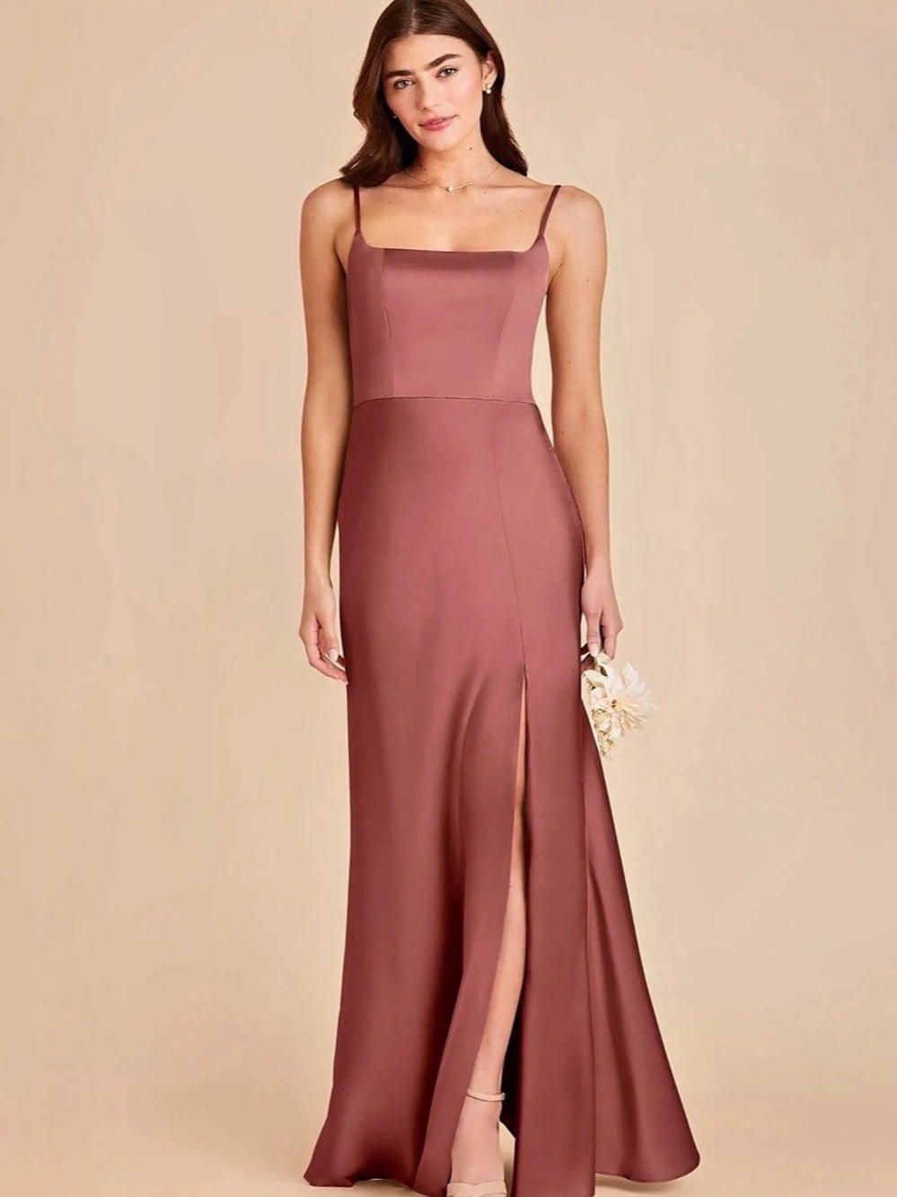 Birdy Grey Mai Dress in Matte Satin Wild Rose